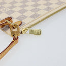 LOUIS VUITTON Damier Azur Neverfull MM Pouch LV Auth 152668-8