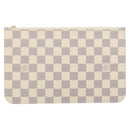 LOUIS VUITTON Damier Azur Neverfull MM Pouch LV Auth 152668-13