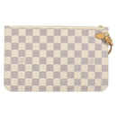 LOUIS VUITTON Damier Azur Neverfull MM Pouch LV Auth 152668-2