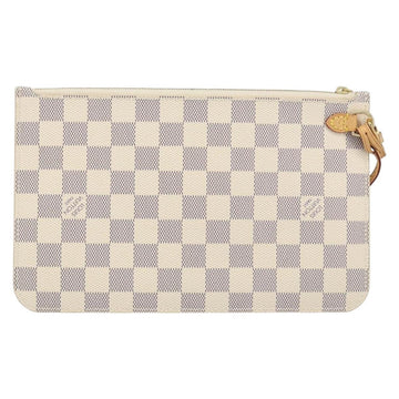 LOUIS VUITTON Damier Azur Neverfull MM Pouch LV Auth 152668 - 0