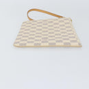 LOUIS VUITTON Damier Azur Neverfull MM Pouch LV Auth 152668-3