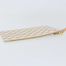 LOUIS VUITTON Damier Azur Neverfull MM Pouch LV Auth 152668-5