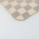 LOUIS VUITTON Damier Azur Neverfull MM Pouch LV Auth 152668-14