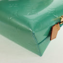 LOUIS VUITTON Vernis Pochette Cosmetic Pouch Blue Lagon M91747 LV Auth 152671V-16