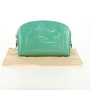 LOUIS VUITTON Vernis Pochette Cosmetic Pouch Blue Lagon M91747 LV Auth 152671V-12