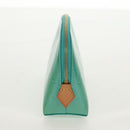 LOUIS VUITTON Vernis Pochette Cosmetic Pouch Blue Lagon M91747 LV Auth 152671V-3