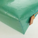 LOUIS VUITTON Vernis Pochette Cosmetic Pouch Blue Lagon M91747 LV Auth 152671V-14