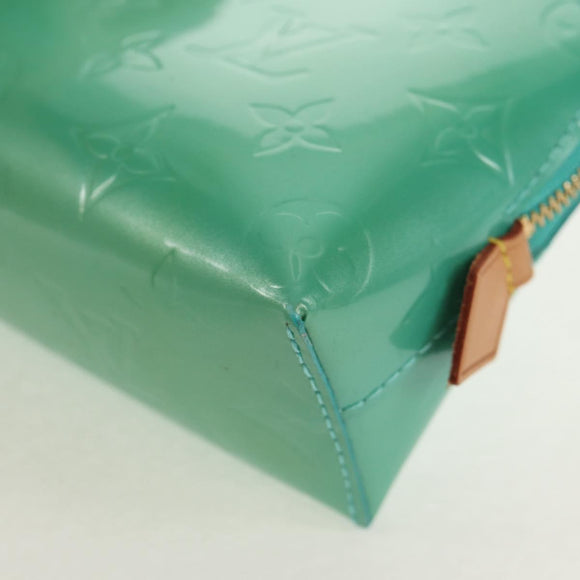 LOUIS VUITTON Vernis Pochette Cosmetic Pouch Blue Lagon M91747 LV Auth 152671V