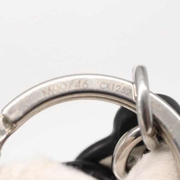 LOUIS VUITTON Porte Cles LV Dalmatia Key Holder Rubber White M00746 Auth 152672M