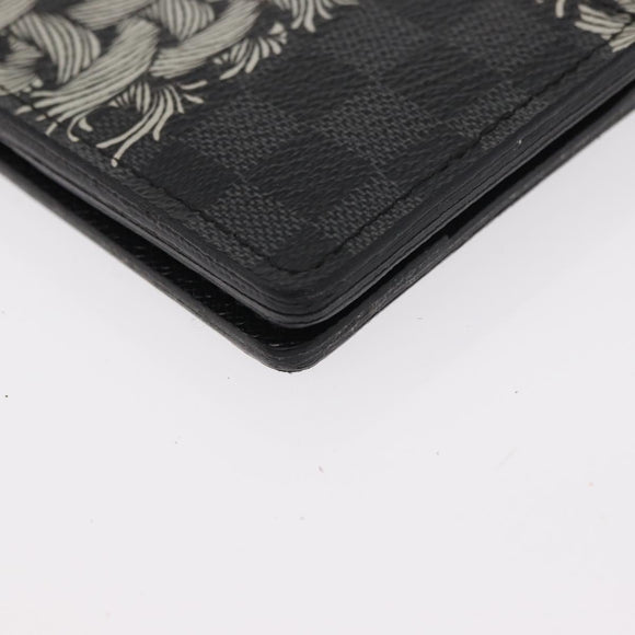 LOUIS VUITTON Graphite Christopher Nemeth Organizer De Poch N61213 Auth 152673