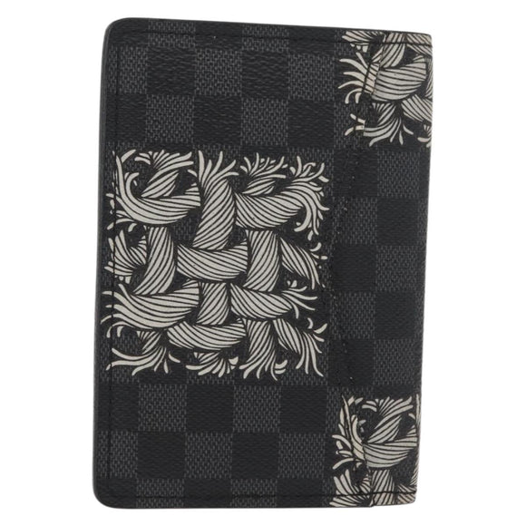 LOUIS VUITTON Graphite Christopher Nemeth Organizer De Poch N61213 Auth 152673