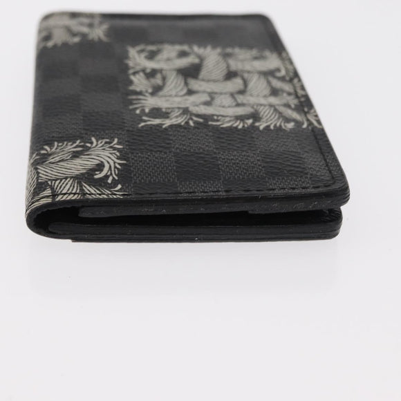 LOUIS VUITTON Graphite Christopher Nemeth Organizer De Poch N61213 Auth 152673