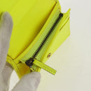 GUCCI Floral Bifold Wallet Leather Yellow 536353 Auth 152674A-19