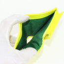 GUCCI Floral Bifold Wallet Leather Yellow 536353 Auth 152674A-21