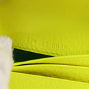 GUCCI Floral Bifold Wallet Leather Yellow 536353 Auth 152674A-22