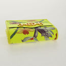 GUCCI Floral Bifold Wallet Leather Yellow 536353 Auth 152674A-6