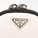 PRADA Shoulder Bag Nylon 2way White Silver Auth 152675V-18