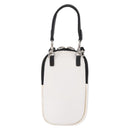 PRADA Shoulder Bag Nylon 2way White Silver Auth 152675V-2