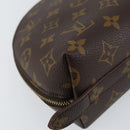 LOUIS VUITTON Monogram Trousse Demi Ronde Cosmetic Pouch M47520 LV Auth 152678-16