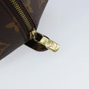 LOUIS VUITTON Monogram Trousse Demi Ronde Cosmetic Pouch M47520 LV Auth 152678-8