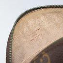 LOUIS VUITTON Monogram Trousse Demi Ronde Cosmetic Pouch M47520 LV Auth 152678-9