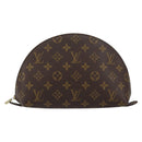 LOUIS VUITTON Monogram Trousse Demi Ronde Cosmetic Pouch M47520 LV Auth 152678-13