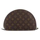 LOUIS VUITTON Monogram Trousse Demi Ronde Cosmetic Pouch M47520 LV Auth 152678-2