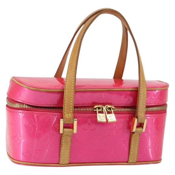 LOUIS VUITTON Vernis Sullivan Horizontal PM Bag Fuchsia Pink M91269 Auth 152679V