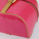 LOUIS VUITTON Vernis Sullivan Horizontal PM Bag Fuchsia Pink M91269 Auth 152679V-14