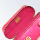 LOUIS VUITTON Vernis Sullivan Horizontal PM Bag Fuchsia Pink M91269 Auth 152679V-10
