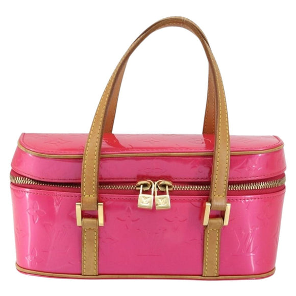 LOUIS VUITTON Vernis Sullivan Horizontal PM Bag Fuchsia Pink M91269 Auth 152679V