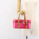 LOUIS VUITTON Vernis Sullivan Horizontal PM Bag Fuchsia Pink M91269 Auth 152679V-21
