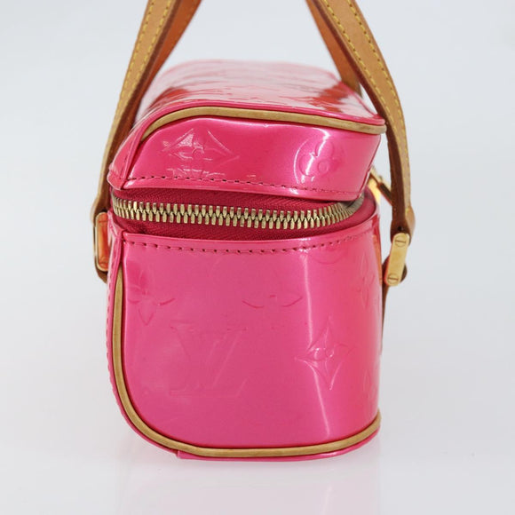 LOUIS VUITTON Vernis Sullivan Horizontal PM Bag Fuchsia Pink M91269 Auth 152679V