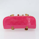 LOUIS VUITTON Vernis Sullivan Horizontal PM Bag Fuchsia Pink M91269 Auth 152679V-5