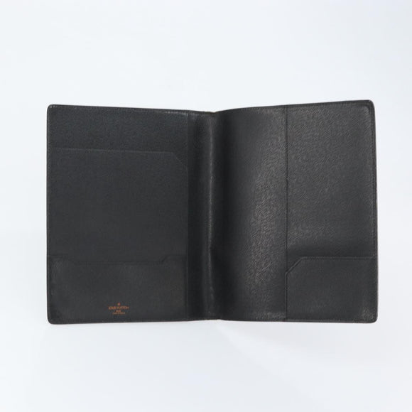 LOUIS VUITTON Epi Agenda Bureau Day Planner Cover Black LV Auth 152683