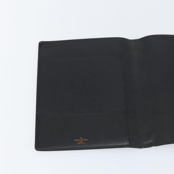 LOUIS VUITTON Epi Agenda Bureau Day Planner Cover Black LV Auth 152683