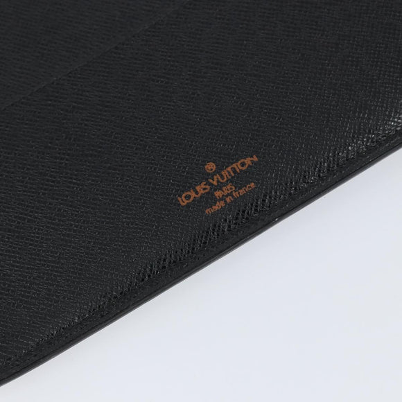 LOUIS VUITTON Epi Agenda Bureau Day Planner Cover Black LV Auth 152683