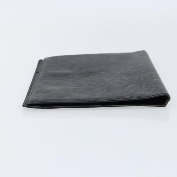 LOUIS VUITTON Epi Agenda Bureau Day Planner Cover Black LV Auth 152683