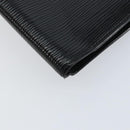 LOUIS VUITTON Epi Agenda Bureau Day Planner Cover Black LV Auth 152683-14