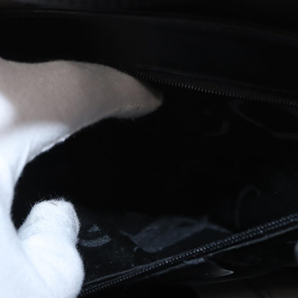 Salvatore Ferragamo Hand Bag Leather 2way Black Gold Auth 152685