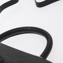 Salvatore Ferragamo Hand Bag Leather 2way Black Gold Auth 152685-8