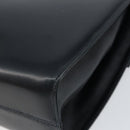 Salvatore Ferragamo Shoulder Bag Leather Black Gold Auth 152686-12