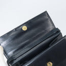 Salvatore Ferragamo Shoulder Bag Leather Black Gold Auth 152686-15