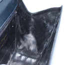 Salvatore Ferragamo Shoulder Bag Leather Black Gold Auth 152686-18