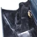 Salvatore Ferragamo Shoulder Bag Leather Black Gold Auth 152686-19
