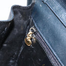 Salvatore Ferragamo Shoulder Bag Leather Black Gold Auth 152686-20