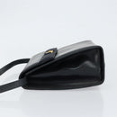 Salvatore Ferragamo Shoulder Bag Leather Black Gold Auth 152686-5