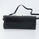 Salvatore Ferragamo Shoulder Bag Leather Black Gold Auth 152686-9