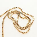 Salvatore Ferragamo Chain Shoulder Bag Leather Purple Gold Auth 152688V-8