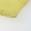 PRADA Shoulder Bag Nylon Yellow Silver Auth 152691-9
